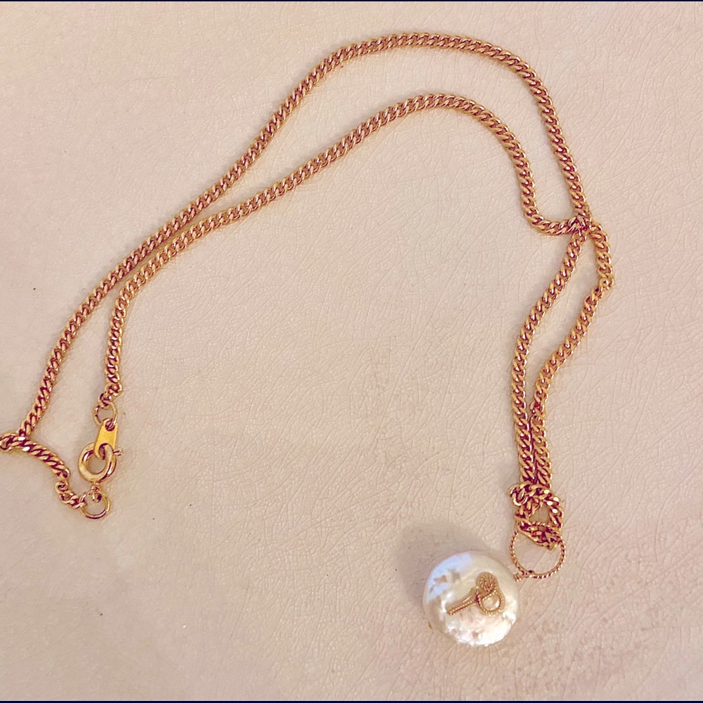 Pearl “P” Necklace